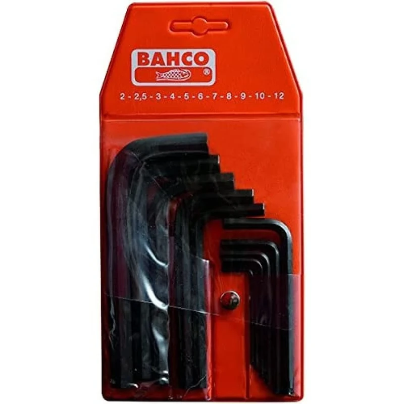 Bahco 1995TORX/11T Hexagon Offset Screwdriver Set for Torx Head Screws, Black/Orange, Set of 11 Piece