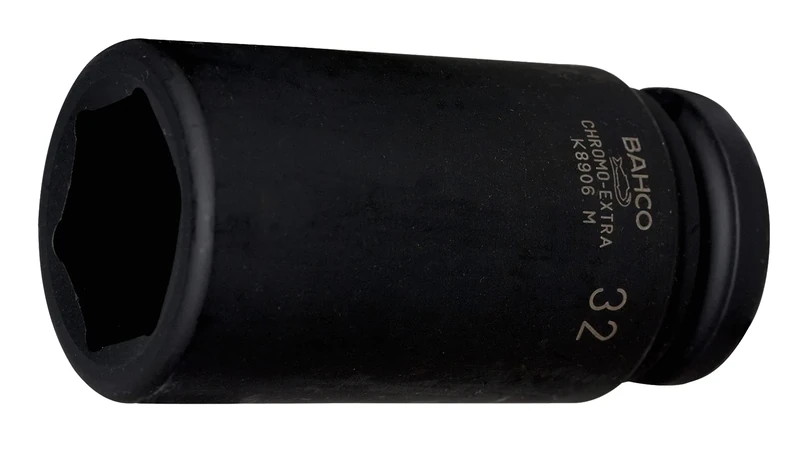 Bahco K8906Z-15/16 Long Deep Socket, Black, 15/16-Inch