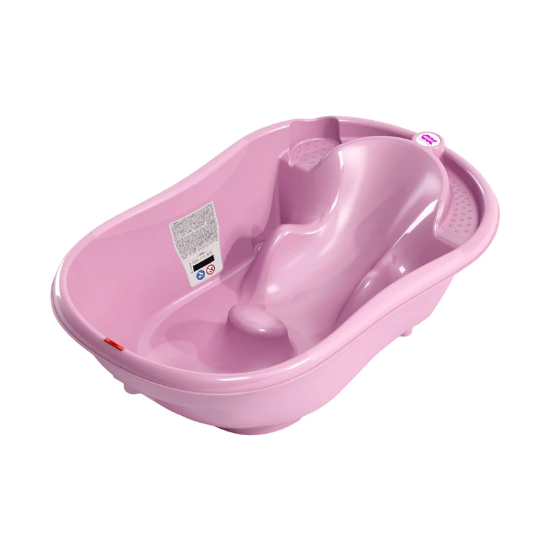 OKBABY Onda - Ergonomic Bath Tub for Baby Bathing 0-12 Months - Pink