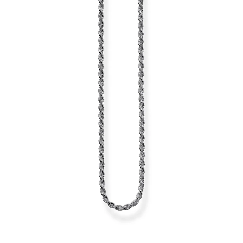 Thomas Sabo Cord chain blackened 925 Sterling Silver, Blackened