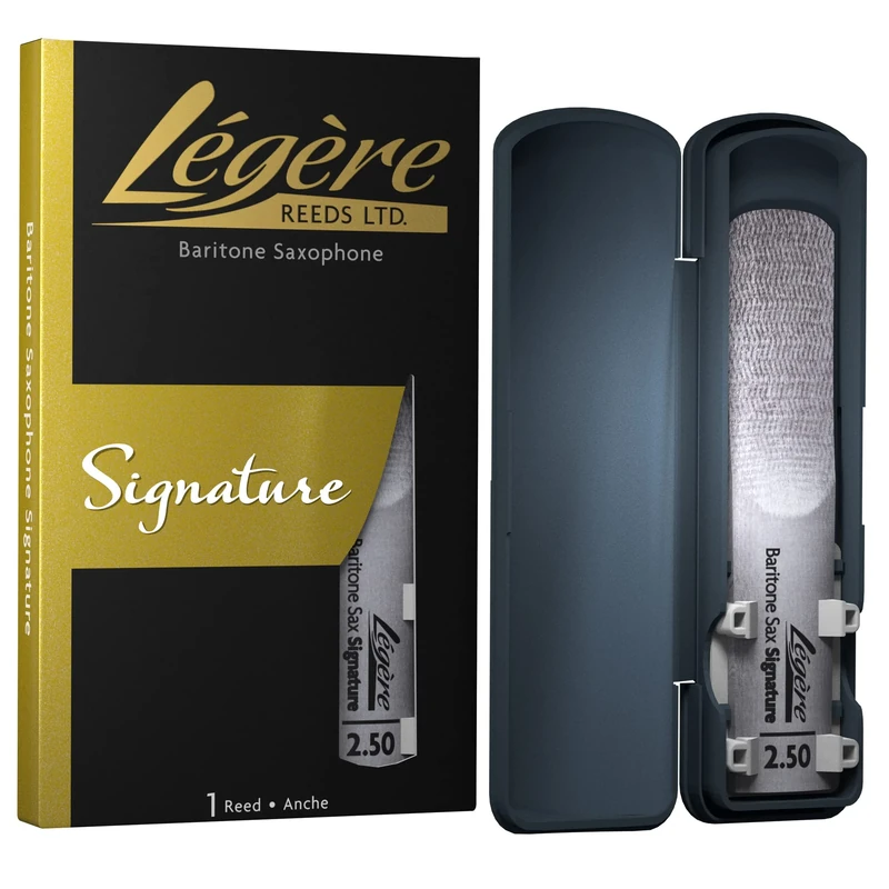 Légère Reeds - Baritone Saxophone Reed, Signature, Strength 2.50 (BSG2.50) - Premium Synthetic Woodwind Reed