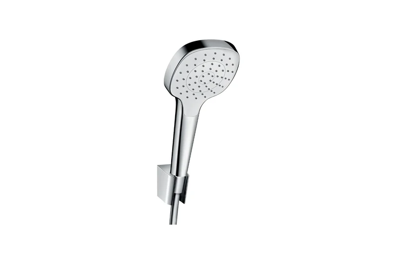 hansgrohe Croma Select E Hand shower set 110 1 spray with shower hose 125 cm, white/chrome, 26424400