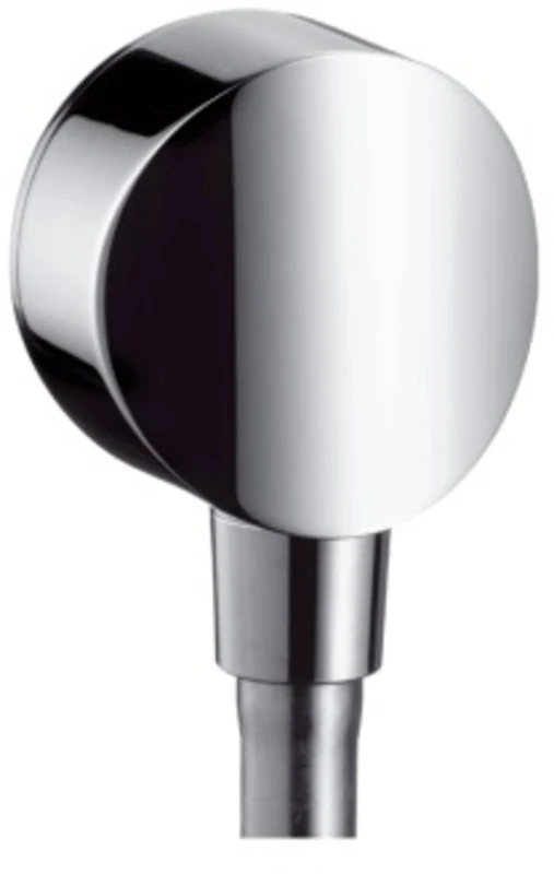 hansgrohe FixFit Wall Outlet S with Non-Return Valve and Synthetic Joint, Chrome