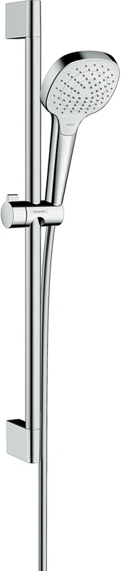 hansgrohe Croma Select E Shower set 110 Vario water-saving 9 l/min with shower rail 65 cm, white/chrome, 26583400