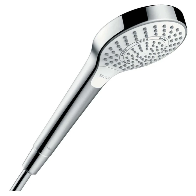 hansgrohe Croma Select S 110 Multi hand shower, 3 spray modes, white/chrome