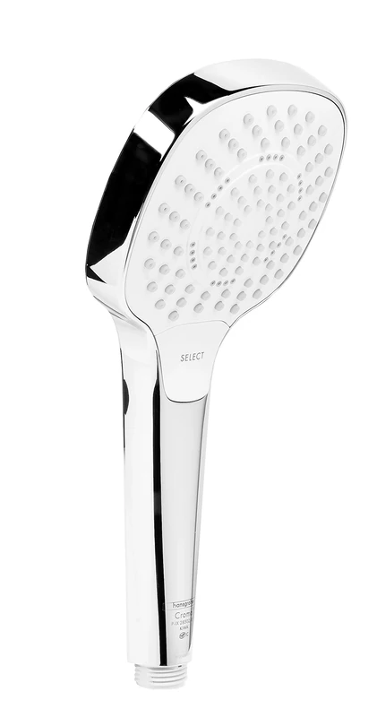 hansgrohe Croma Select E 110 Multi hand shower, 3 spray modes, white/chrome
