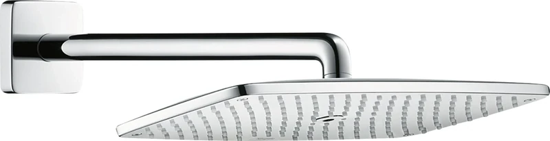 hansgrohe Raindance E Shower Head Water Saving Rain Shower Head with 1 Jet Type Wall Mount Chrome