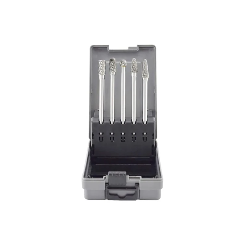 Astro 2185 Long Double Cut Carbide Burr Set, 5-Piece