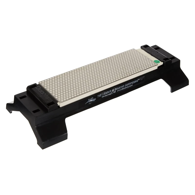 DMT W8EF-H-WB 8-Inch DuoSharp Extra-Fine/Fine Hard Coat Surface Bench Stone with Base - Clear