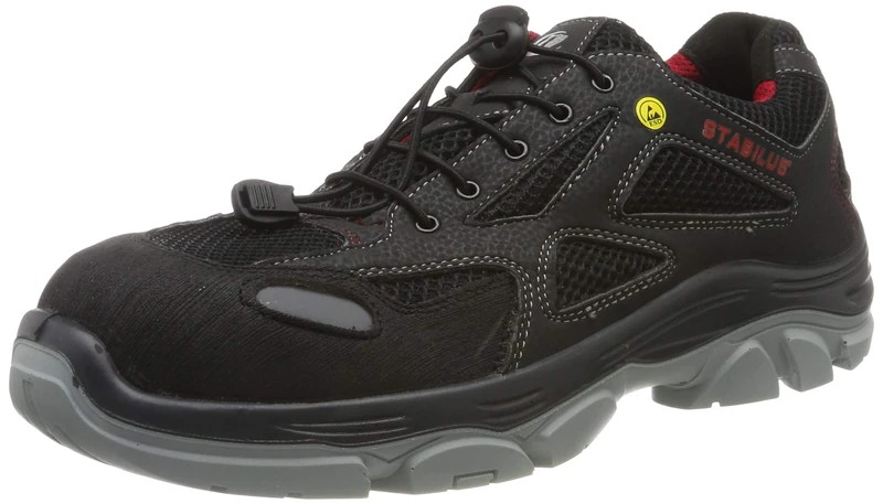 STABILUS Unisex 6130a Safety Shoes, red Black, 12.5 UK