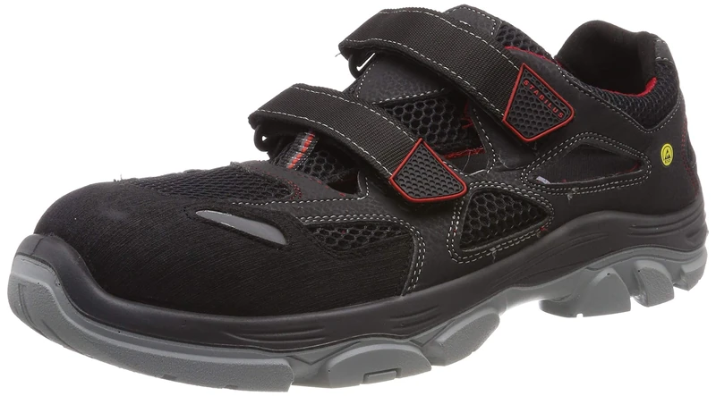 Stabilus Unisex 6134a Safety Shoes, red Black, 12.5 UK