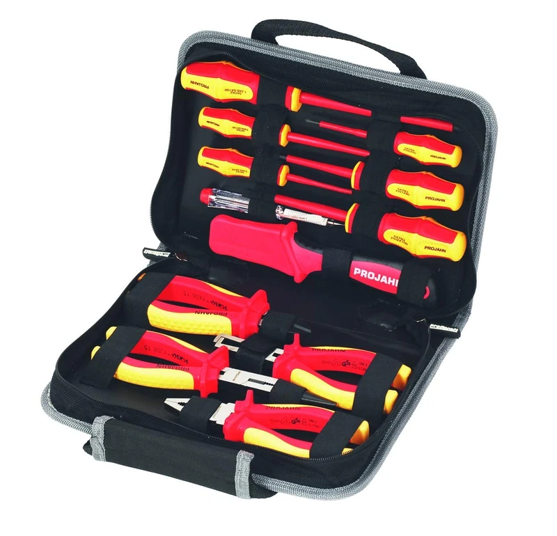 PROJAHN 8687 VDE "Proficraft" Tool Bag - Black (12-Piece) - Image 1