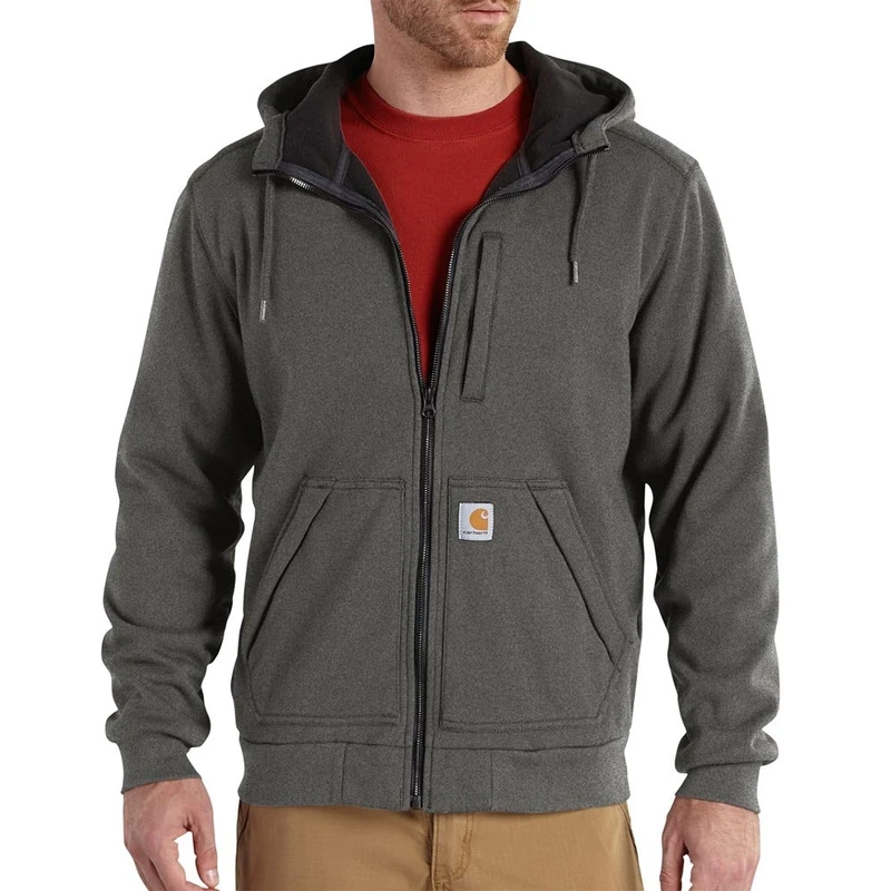 Carhartt Men's Wind Fighter® Relaxed Fit Midweight Full-Zip Sweatshirt, Carbon Heather, S