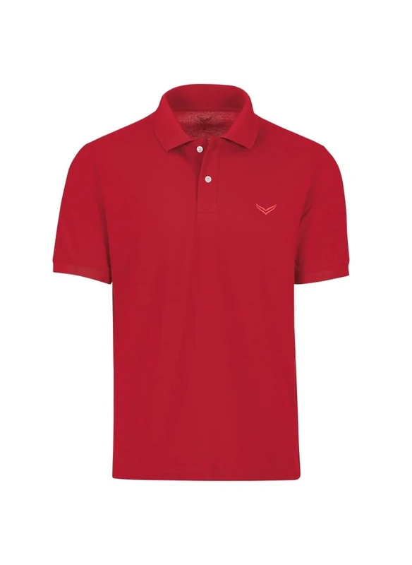 Trigema Men's Poloshirt Polo Shirt, Cherry, L