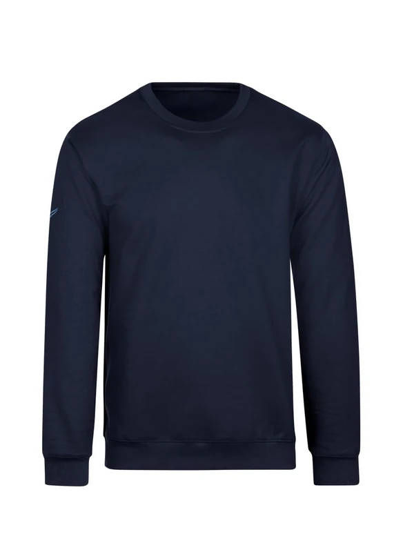Trigema Men's Sweatshirt, Navy, L