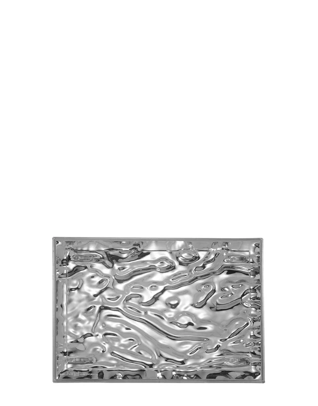 Kartell Dune Tray, plastic, Chrome 46 x 32 x 2.5 cm