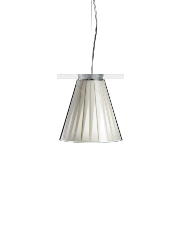 Kartell Beige Pleated Ceiling Light - Eugeni Quitllet Design