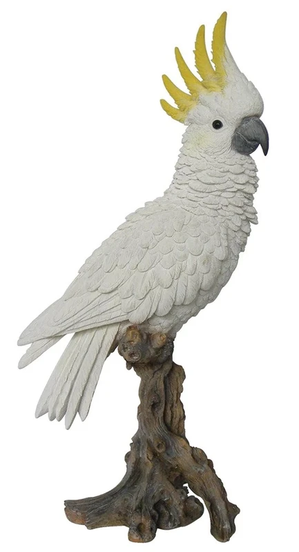 Hi-Line Gift Ltd Cockatoo on Branch Statue