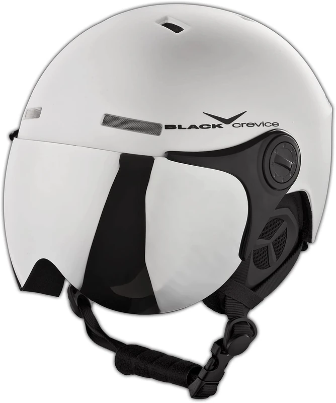 Black Crevice Ski Helmet Matt Silver/Black Size:58-61