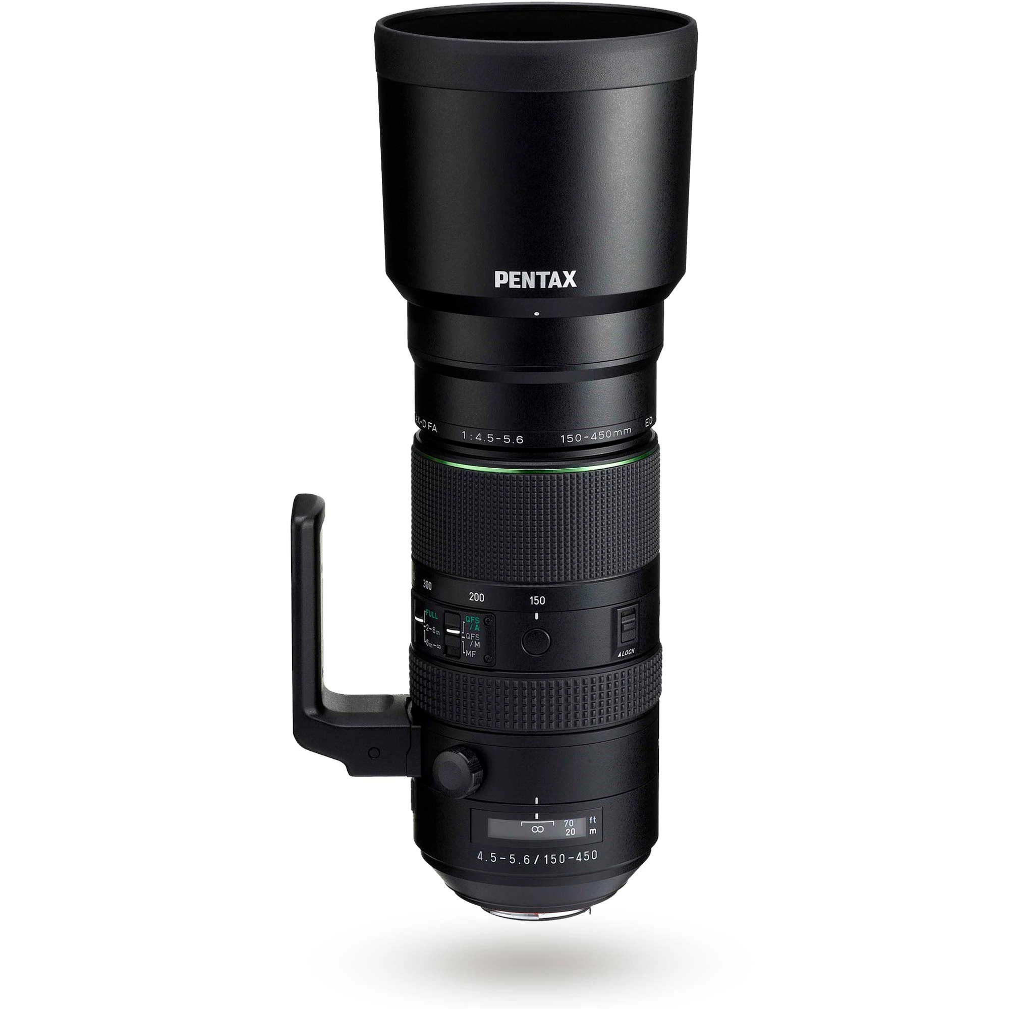 Pentax 150-450 mm HD D-FA F4.5-5.6ED DC AW Lens - Black
