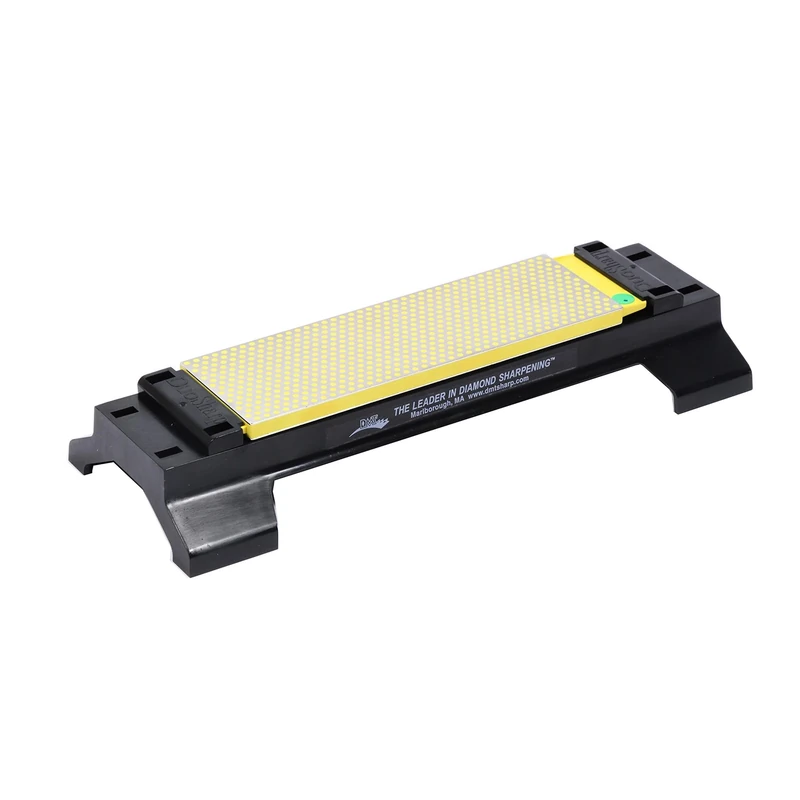 DMT Duosharp Bench Stone Extra-Fine/Coarse with Base Knife Sharpener - Gold, 8-Inch