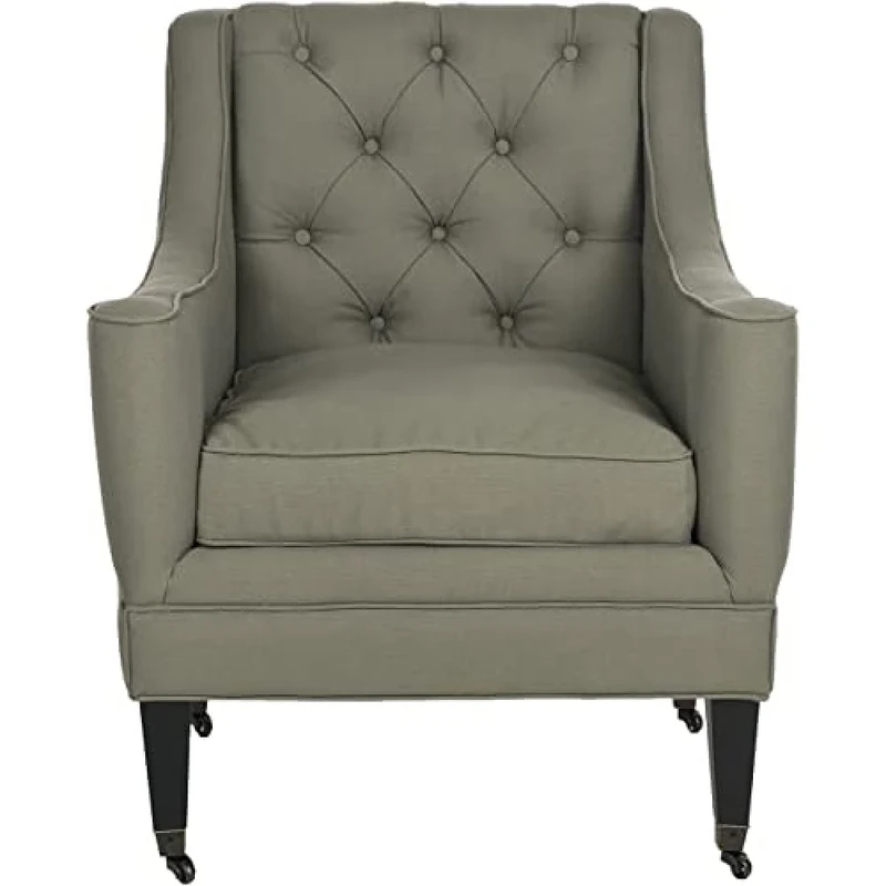 SAFAVIEH Upholstered Ottoman, in Seamist, 70 X 80 X 90