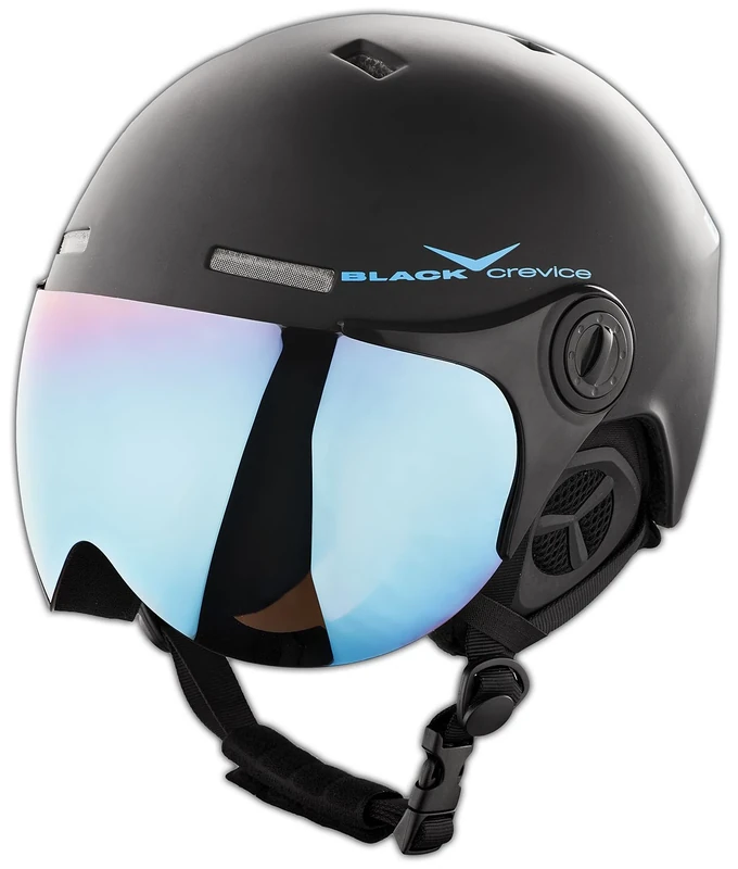 Black Crevice Ski Helmet Black/Blue Size:54-57