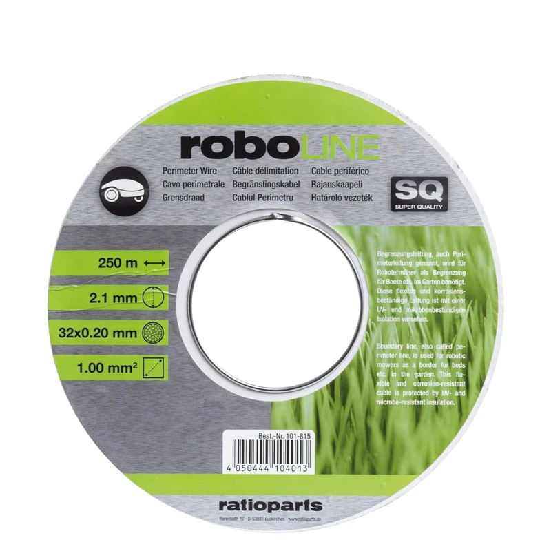 Ratioparts Boundary cable for robotic lawnmowers, diameter 2.1 mm x 250 m (diameter cable 1 mm²)