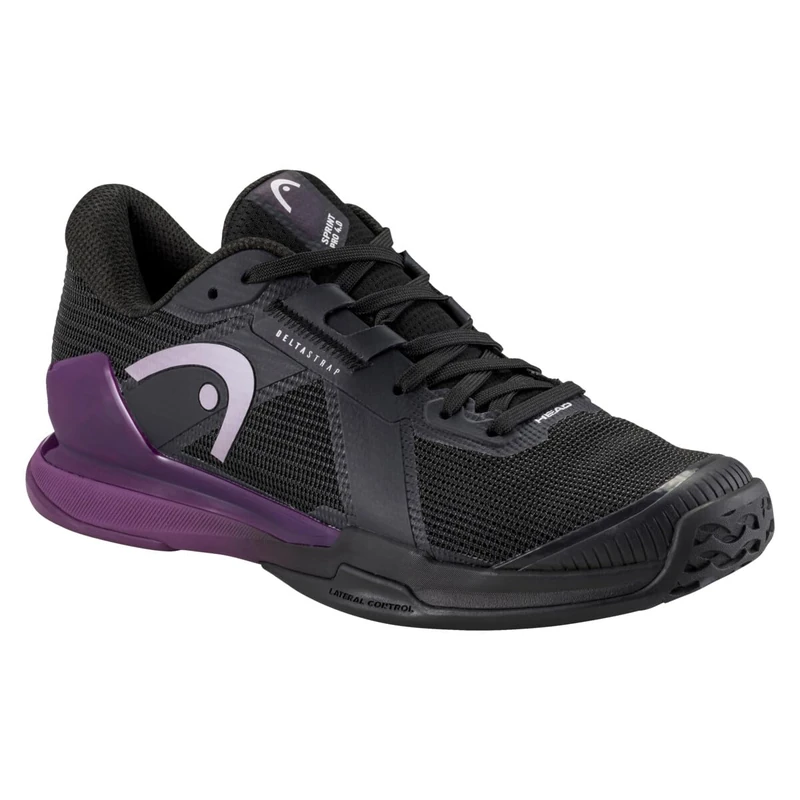 HEAD Women's Sprint Pro 4.0 Tennis Shoes Black Plum - Image 1