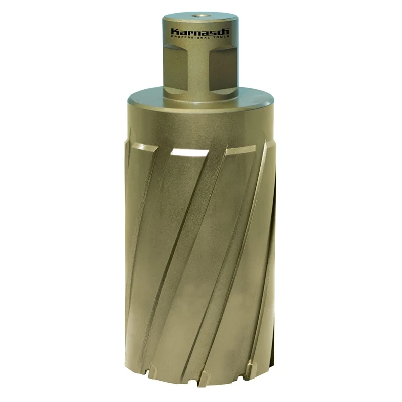 Karnasch KARNASCH Hard-Line110 Hard-Metal Reinforced Core Cutter Drill, 55mm Diámetro de Corte, 110mm Longitud de Corte, 19mm Diámetro del Vástago, 1