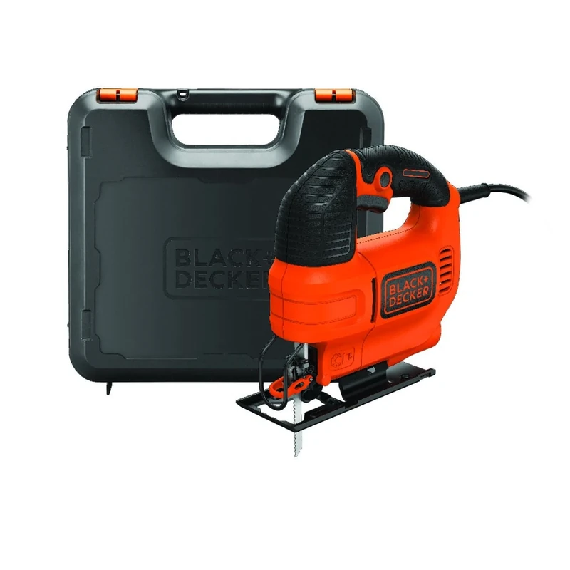BLACK+DECKER KS701EK-GB Compact Jigsaw with Blade, 520 W, Black/Orange