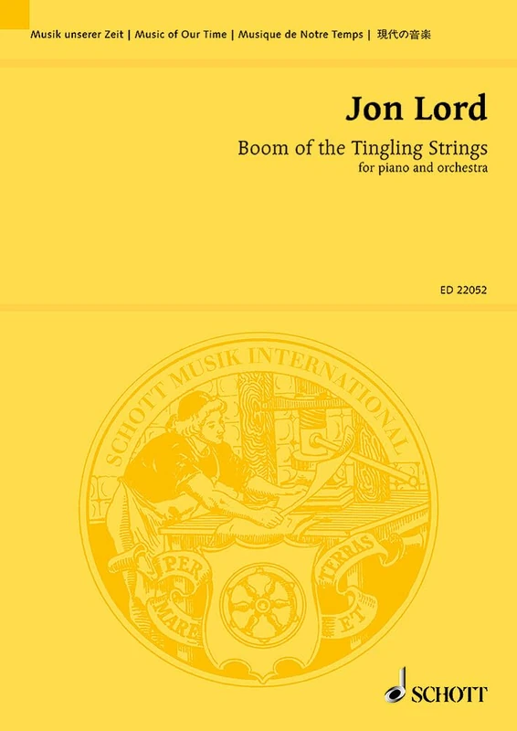 Boom of the Tingling Strings: for piano and orchestra. piano and orchestra. Partition d'étude.