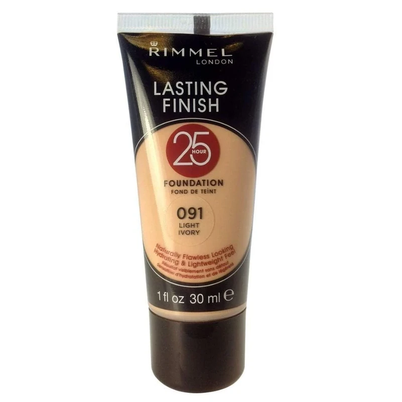 Rimmel Lasting Finish 25 Hours Foundation, Light Ivory, Number 091, 30 ml