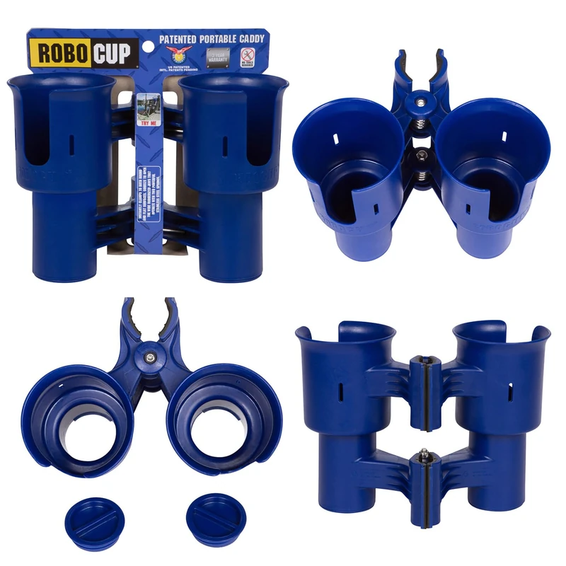 RoboCup Cup Holder For Drinks Fishing Rod Pole Boat Beach Chair Golf Cart Wheelchair Walker Drum Sticks Microphone Navy - Image 1