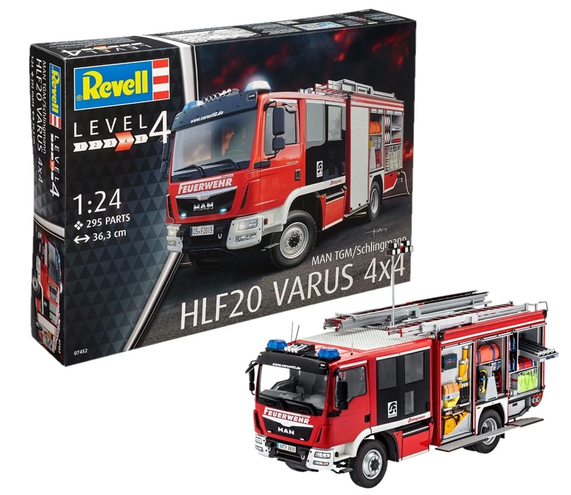 Revell 07452 MAN TGM/Schlingmann HLF 20 VARUS 4x4 1:24 Scale Unbuilt/Unpainted Plastic Model Kit