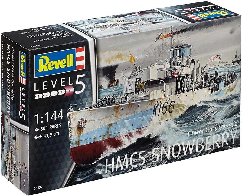 Revell 05132 Flower Class Corvette HMCS Snowberry 1:144 Scale Unbuilt/Unpainted Plastic Model Kit