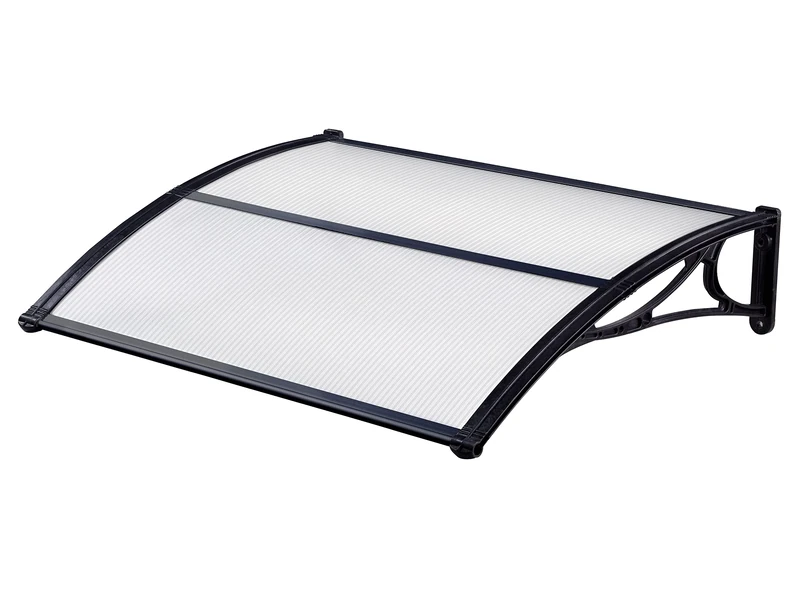 GARDEN FRIEND p1327028 Canopy ABS Depth 100 cm, Length 120 cm, Black, 100 x 120 x 5 cm