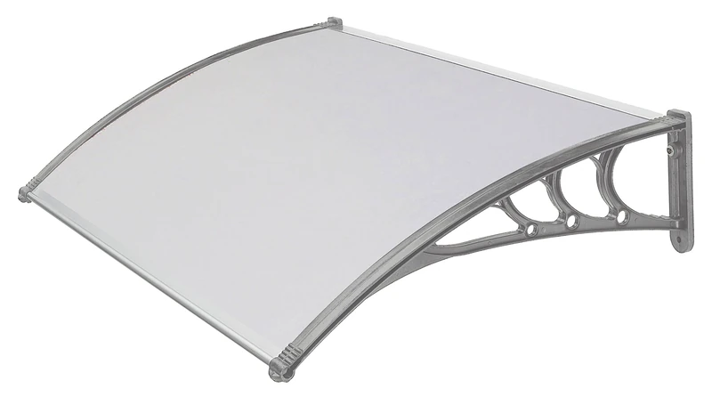 GARDEN FRIEND Linea ABS Outdoor Shelter with Grey Stand and Compact Matte Matte Polycarbonate Cover, Depth 100 cm, Length 130 cm