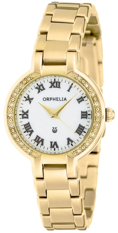 Orphelia Women's Quartz Watch with White Dial Analogue Display and Silver Stainless Steel OR53470512