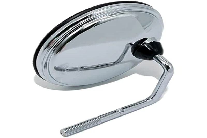 Vicma mirror Vespino GL, NL, SC Round 105 mm, Silver