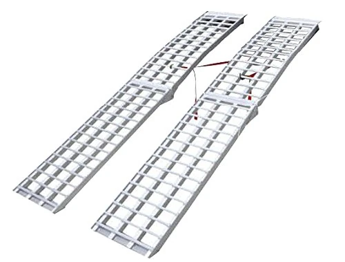 GreenStar 10279 680 kg Folding Aluminium Ramp Curved