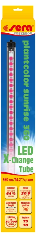 sera LED plantcolor Sunrise 360 mm / 4.3 W, Silver, 360 mm / 111 lm / 4.3 W