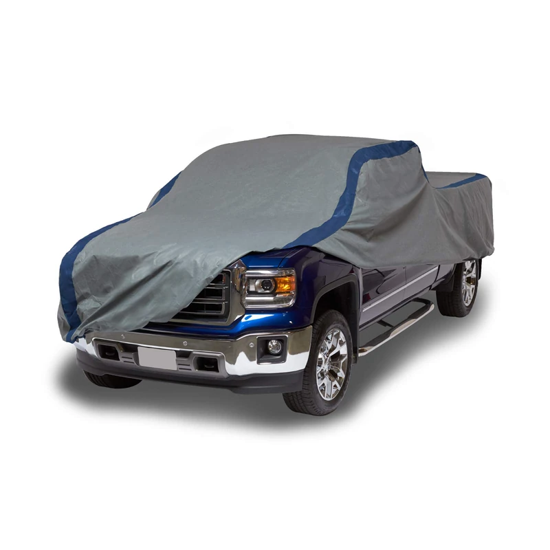 Duck Covers - A3T232 Weather Defender Pickup Truck Cover for Extended Cab Short Bed Trucks up to 19' 4" Gray/Navy Blue 232 Inch Length x 70 Inch Width x 60 Inch Height