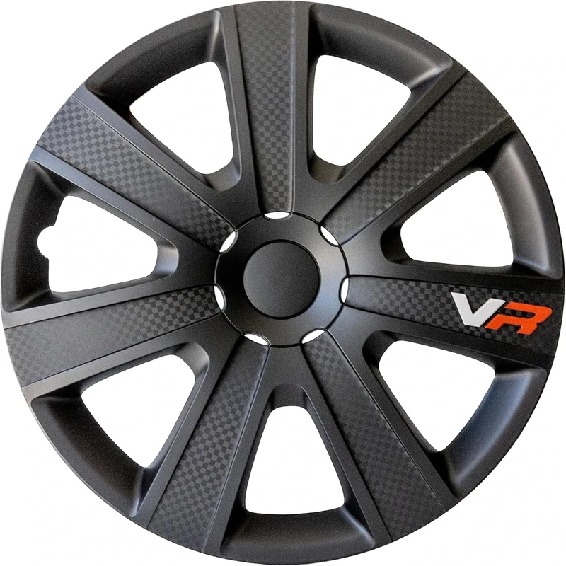 Alpena 58259A VR Carbon Wheel Cover Kit - Black - 15-Inch - Pack of 4