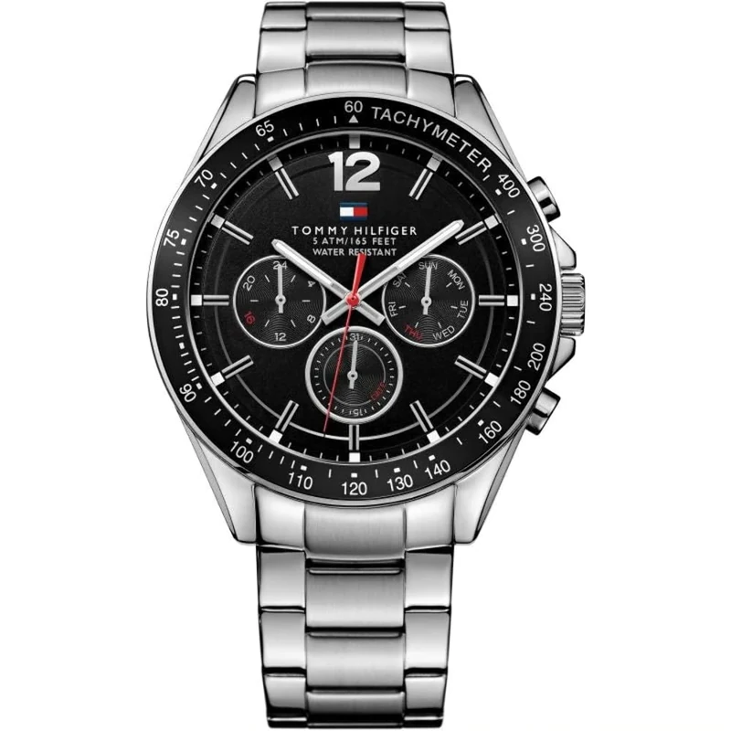 Tommy Hilfiger Analogue Multifunction Quartz Watch for Men with Silver Stainless Steel Bracelet - 1791104