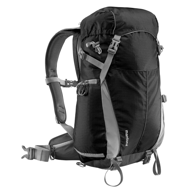 Mantona Elements outdoor backpack (with removable camera bag for DSLR cameras incl. rain cover/laptop compartment/tripod holder) black - Image 1