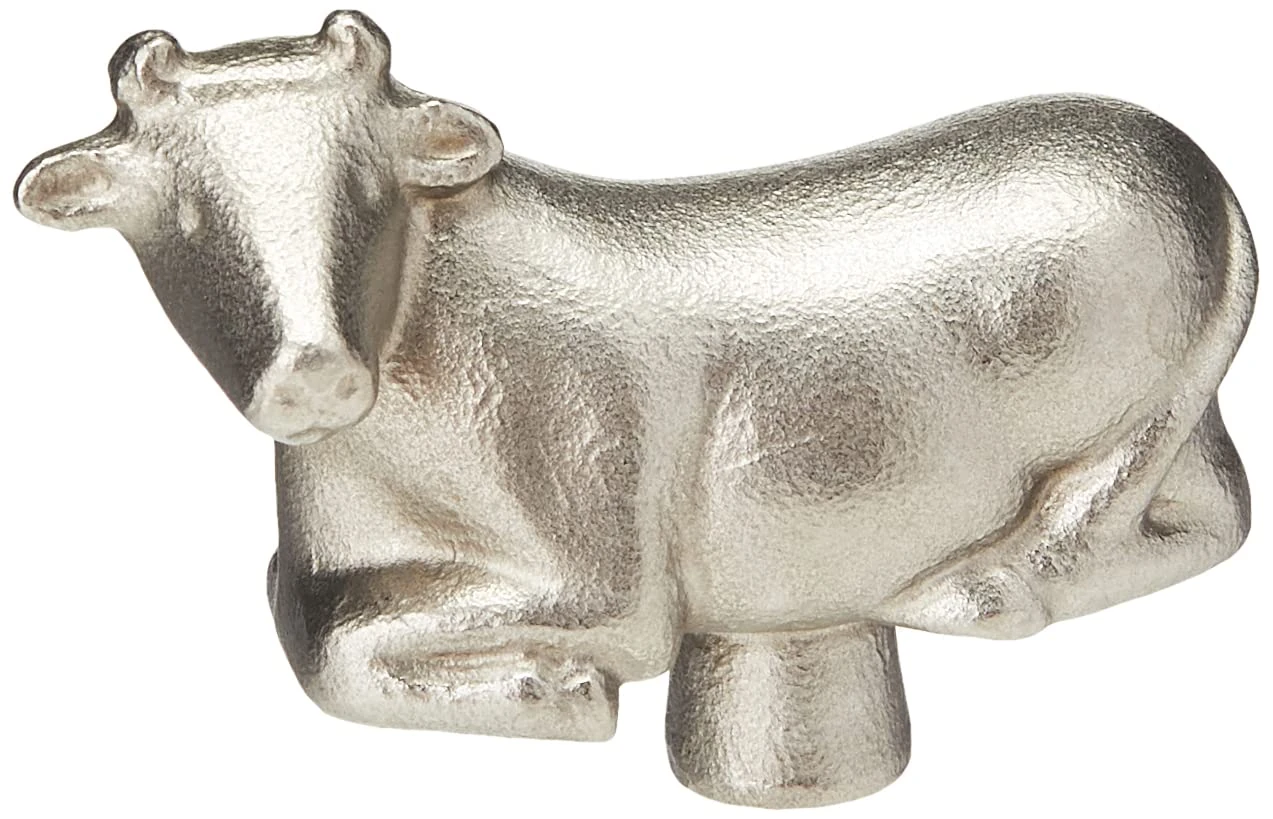 STAUB Cow Lid Knob, Stainless Steel,10 x 5 x 12.5 cm, Silber