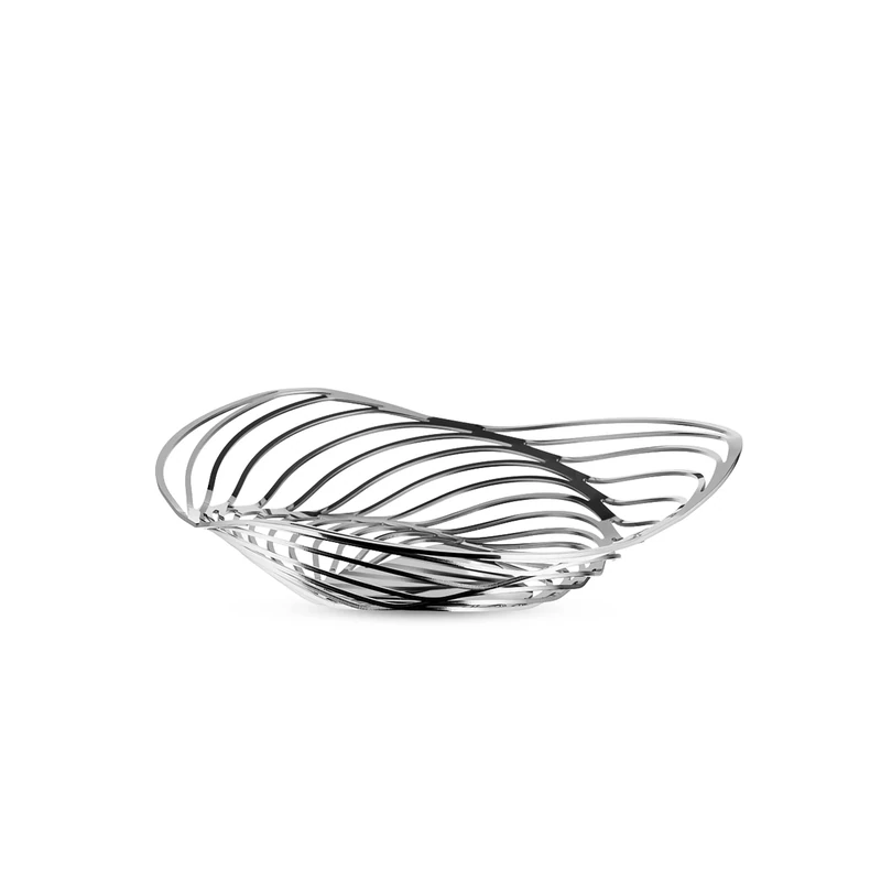 Alessi ACO02 Trinity Basket, 18-10 Steel Silver