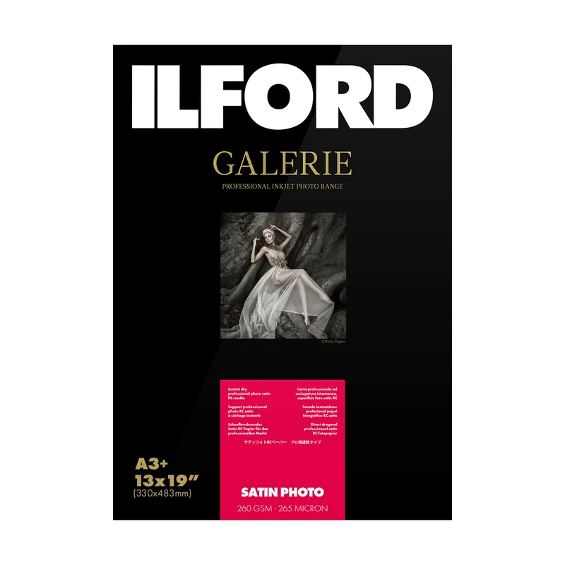 Ilford Galerie Satin Luster 260g Photo Paper - A3, 25 Sheets