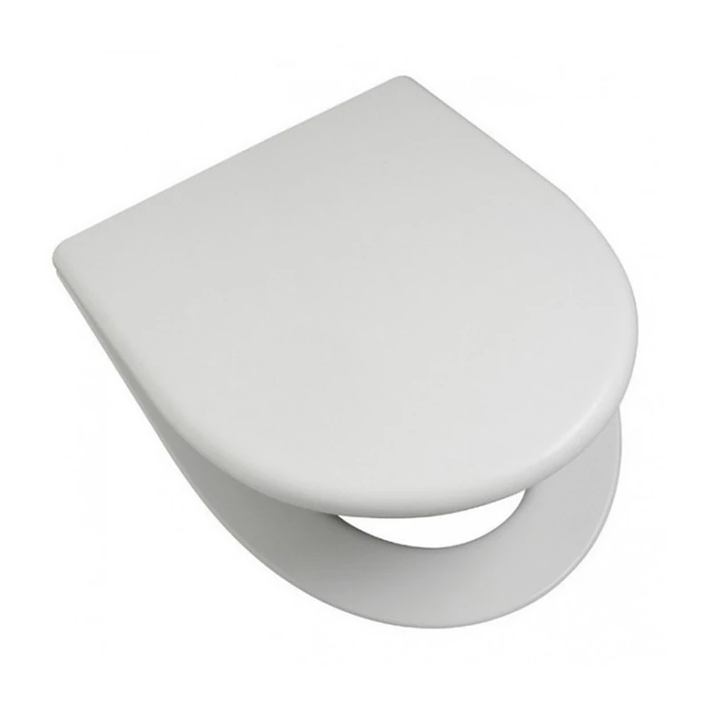 Gala Marina - Marina Fixed Toilet Seat White, Compatible with Toilet Gala Navy, 45 x 38.5 cm